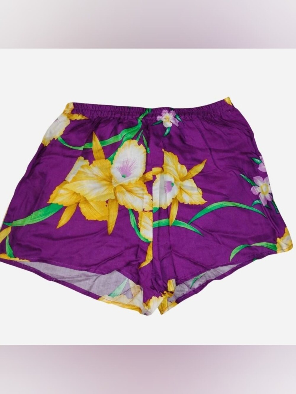Vintage 80s/90s "That's It! California" Floral Hawaiian Print Shorts - Size Medi